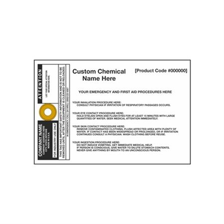 Jumbo Chemical Smart Tags - 6 x 9