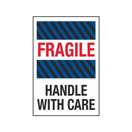 Fragile Handle With Care - Shipping Label