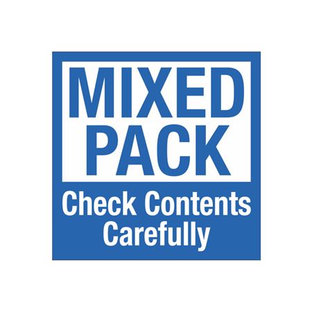 Mixed Pack Check Contents Carefully - Shipping Label