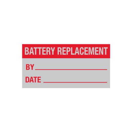 Battery Replacement - Write-On Decal