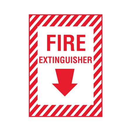 Fire Extinguisher - Vinyl Marker