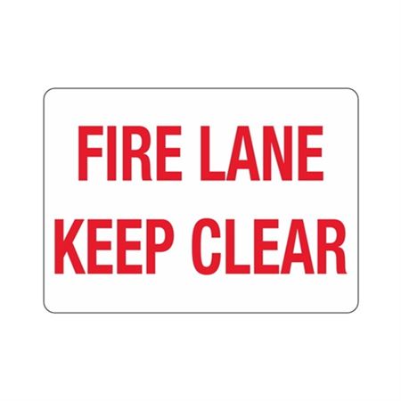 Fire Lane Keep Clear - Vinyl Marker 10"