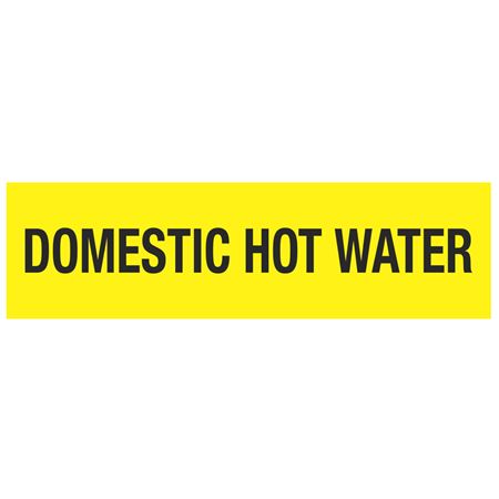ANSI Pipe Markers Domestic Hot Water - PK/10