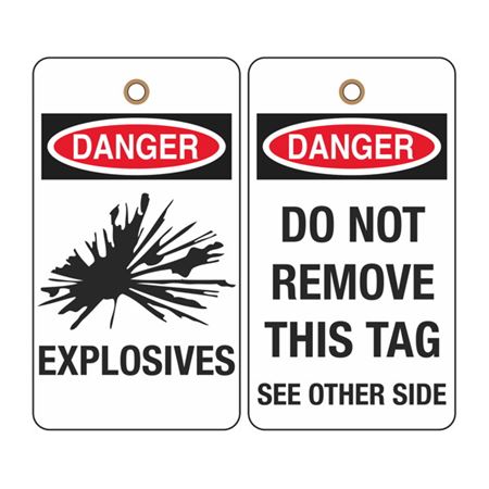 Danger Explosives (graphics) Tag