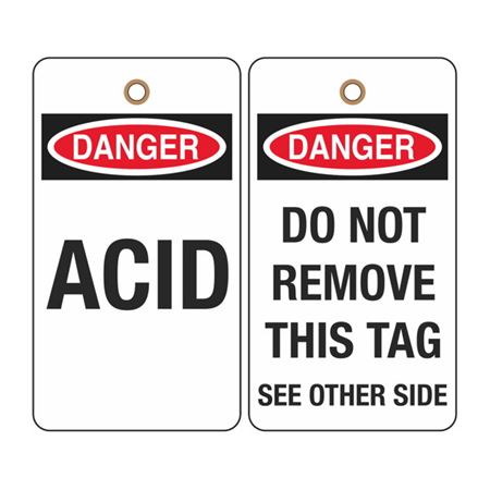 Danger Acid Tag