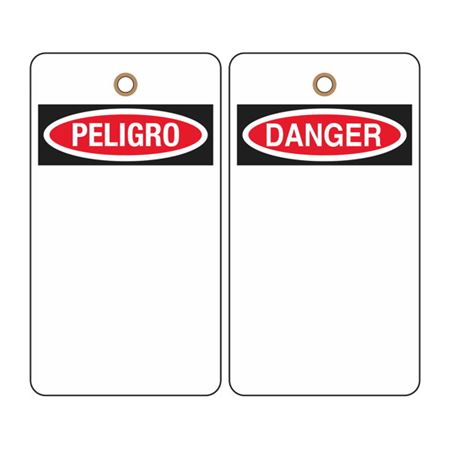 Danger (Blank - Bilingual) Tag