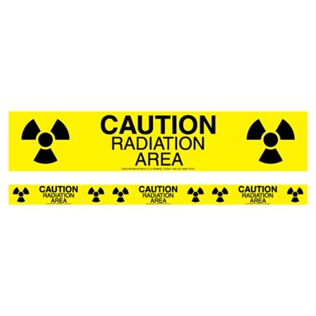Caution Radiation Area Barricade Symbol Tape
