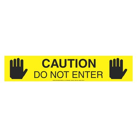 Caution Do Not Enter Barricade Symbol Tape