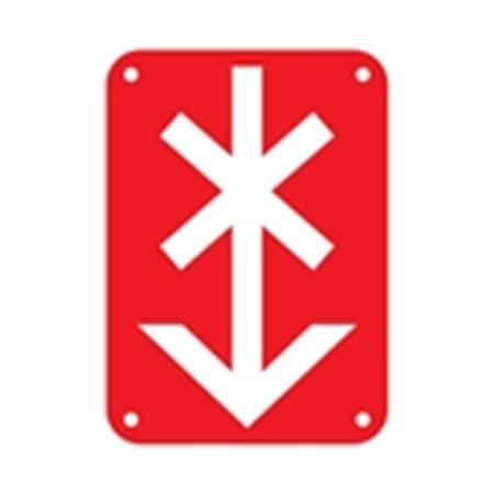 Pole Markers for Defective Poles - Do Not Climb Graphic 2.5 x 3.5 x .125