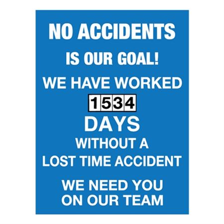 No Accidents Is Our Goal - Single Dial 23x30