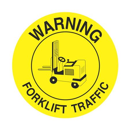 Anti-Slip Floor Decals - Warning Forklift Traffic