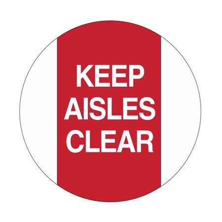 Anti-Slip Floor Decals - Keep Aisles Clear