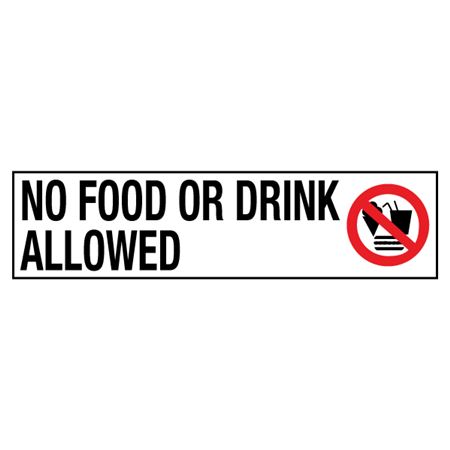 No Food Or Drink Allowed - 2 x 8