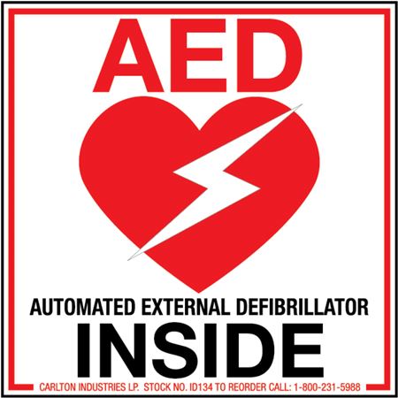 AED Inside - Decal