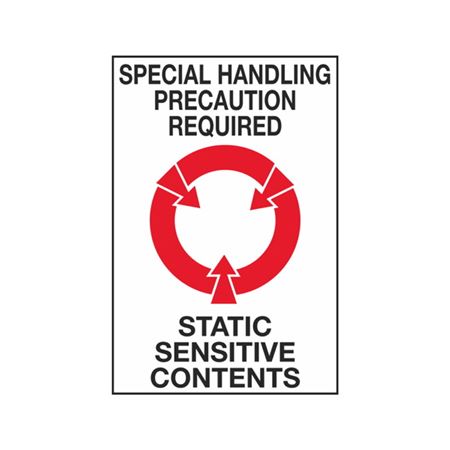 Special Handling Precaution Static Sensitive Contents 4 x 6