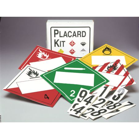 Placard Kits with I.D. Numbers - Polyblend