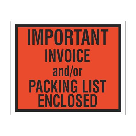 Important Invoice And/Or Packing List Enclosed Envelope