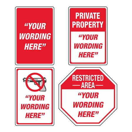 Custom Property Protection Signs