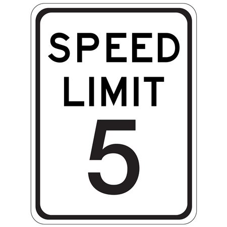Speed Limit 5 - 18" x 24"