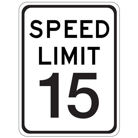 Speed Limit 15 - 18" x 24"