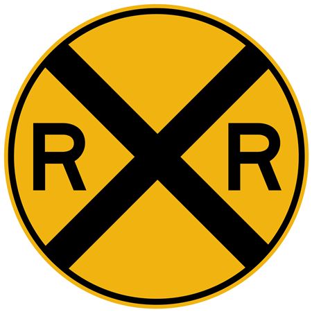Railroad Crossing (Graphic) - Engineer Grade Reflective 30"x30"
