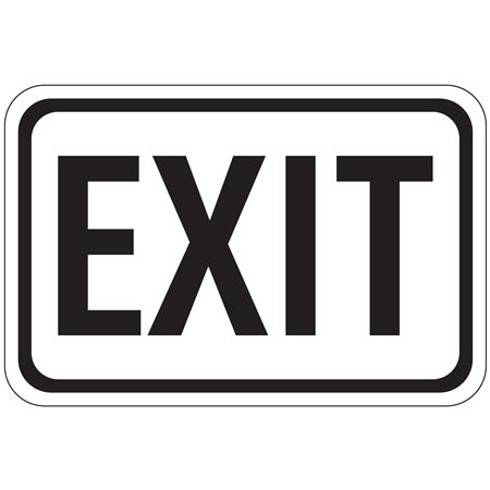 Exit - Engineer Grade Reflective Sign 12" x 18"