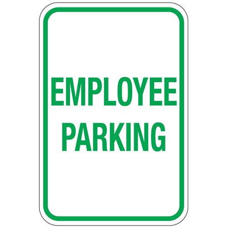 Employee Parking Sign 12" x 18"