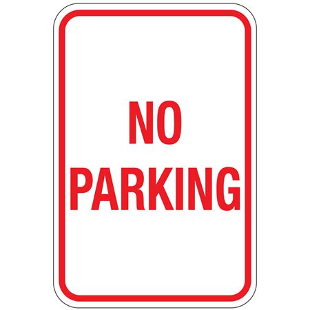 No Parking Sign 12"x18"