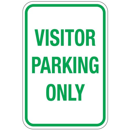 Visitor Parking Only Sign 12" x 18"