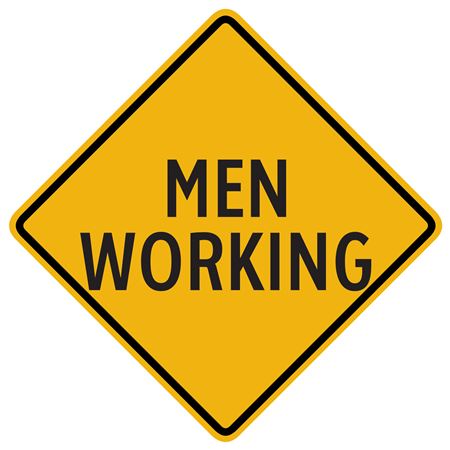 Men Working Sign 24" x 24"