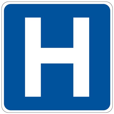 Hospital (Graphic) Sign 24" x 24"