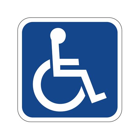 Handicap Symbol Only Sign 18" x 18"