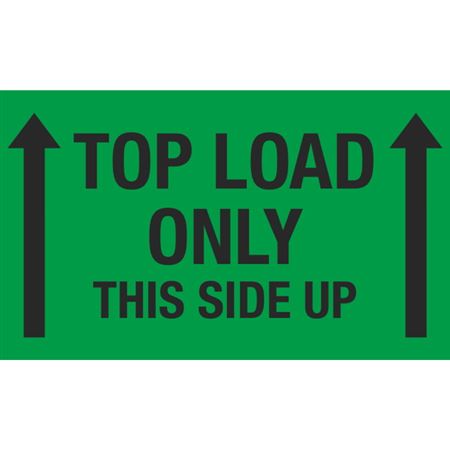 Top Load Only This Side Up - 3 x 5