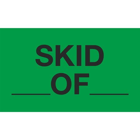 Skid ___ Of ___ - Handling Label