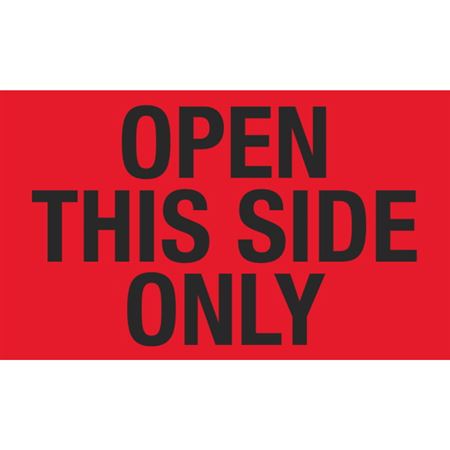 Open This Side Only - Handling Label