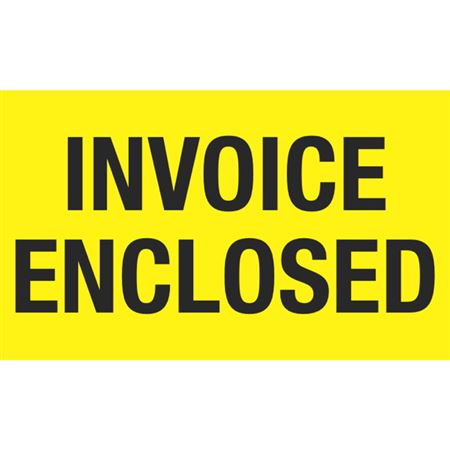 Invoice Enclosed - Handling Label