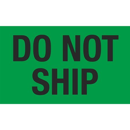 Do Not Ship - Handling Label