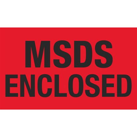 MSDS Enclosed - Handling Label