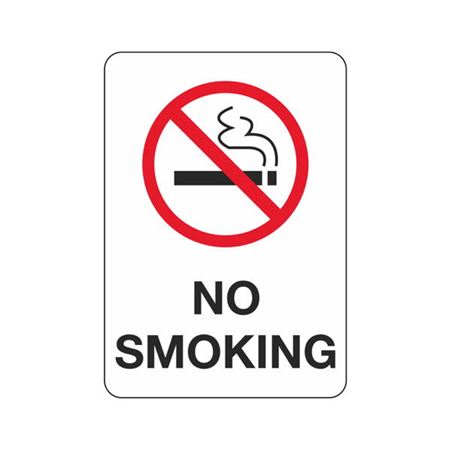 No Smoking - 7" x 10" Polyethylene Sign