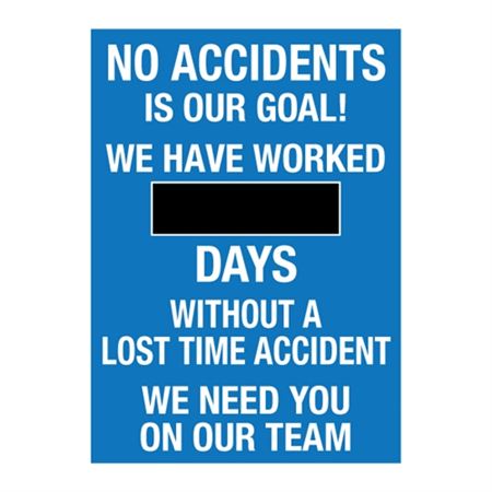 No Accidents - Steel Scoreboard