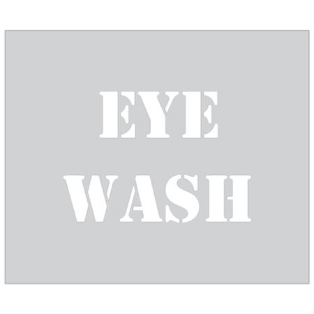 Eye Wash Sign Stencil - 10 x 12