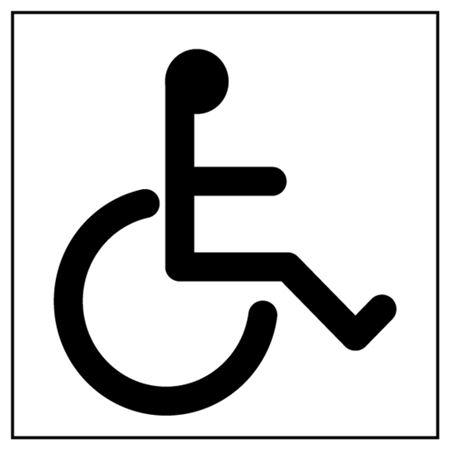 Handicap Symbol Stencil Large - 42"x 48"