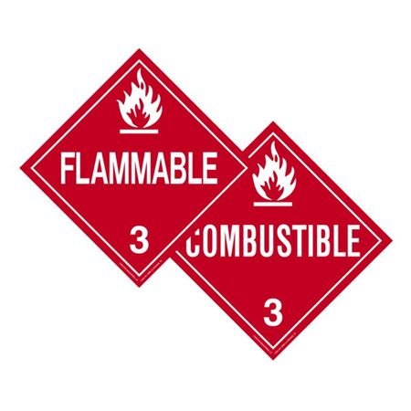 Two-Sided Placards - Flammable/Combustible