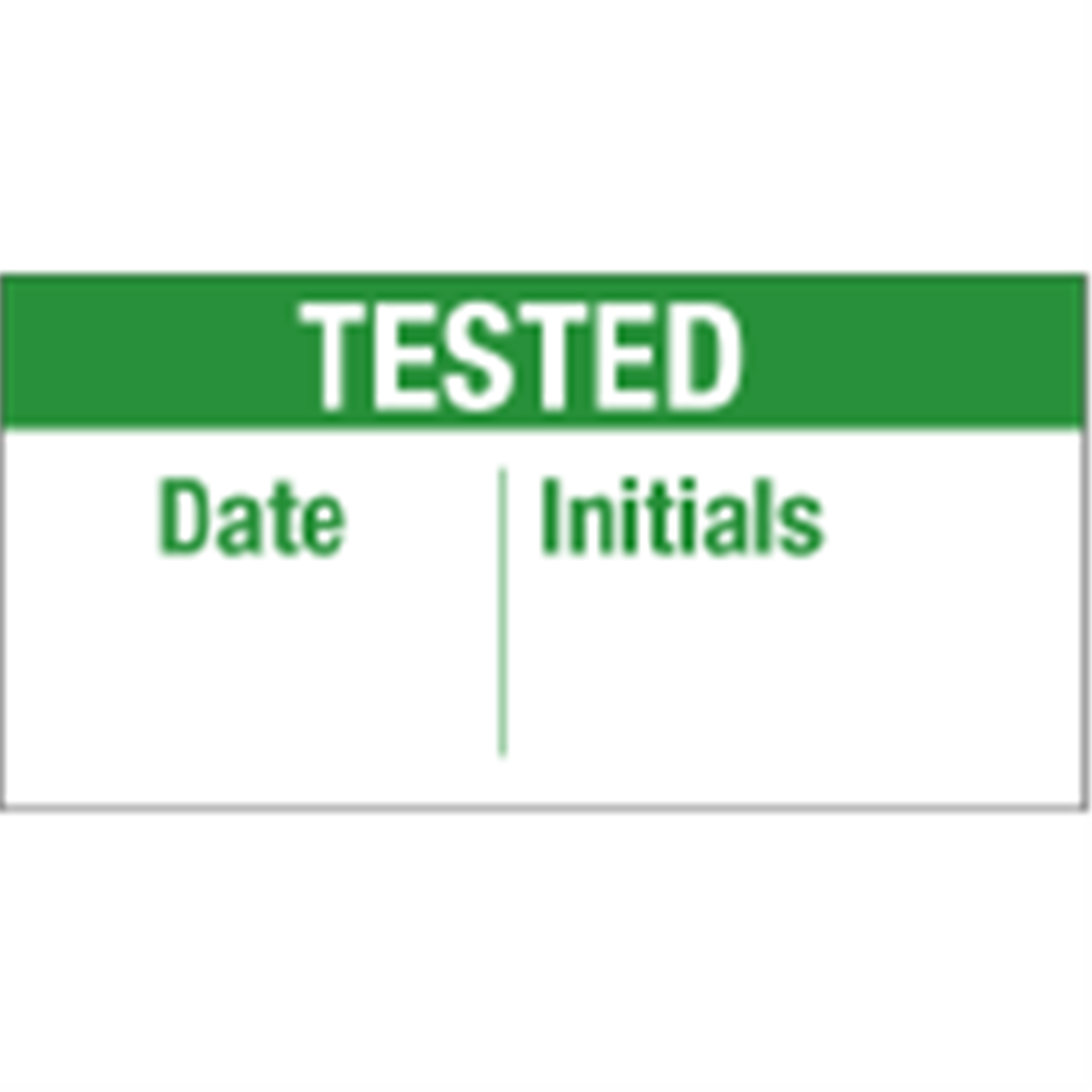 Zip Tape Calibration Labels Tested .75 x 1.5 Carlton Industries