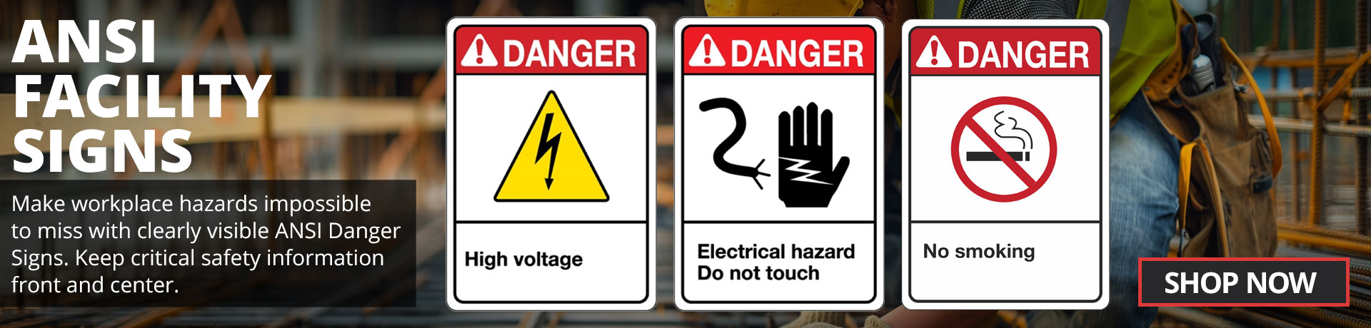 ANSI Danger Heading Signs