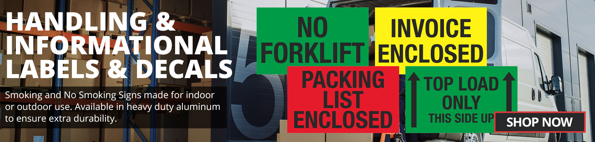 Handling/Informational Labels & Decals