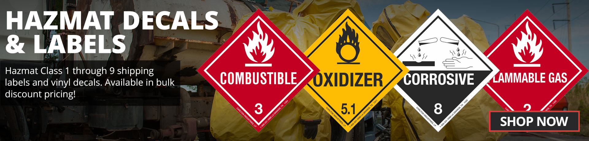 Hazmat Decals & Labels