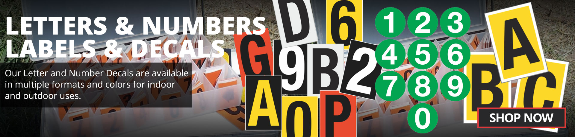 Letter & Number Labels & Decals