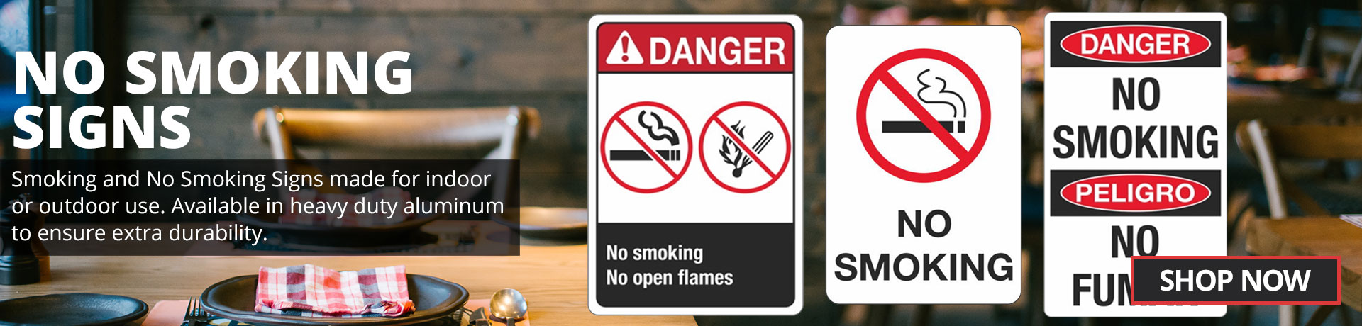No Smoking Signs