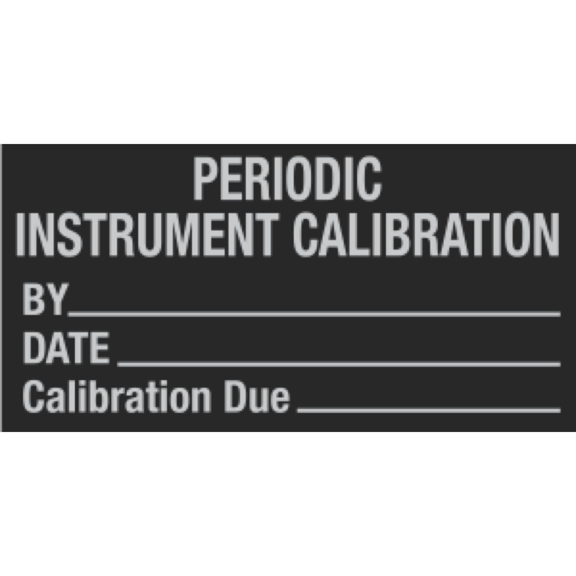 All Weather Calibration Decals Periodic Instrument Calibration By